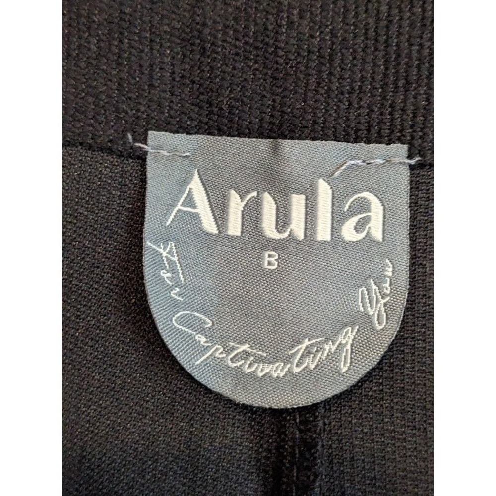Arula Women Corduroy Overalls Size B Black Wide Leg Romper Jumpsuit Artsy Boho - Picture 2 of 13